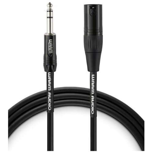 Микрофонный кабель WARM AUDIO Pro-XLRf-TRSm-6', PRO-серия, длина 1,8 м, XLR/f - TRS/m