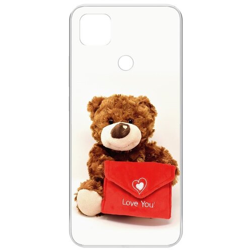 Чехол-накладка Krutoff Clear Case Женский день - Медвежонок тебя любит для Xiaomi Redmi 9C чехол накладка krutoff clear case женский день медвежонок тебя любит для xiaomi redmi note 8t