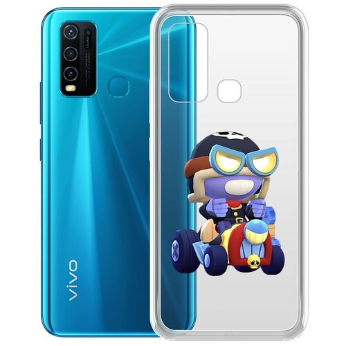 фото Чехол-накладка clear case brawl stars-безумный карл для vivo y30 krutoff group