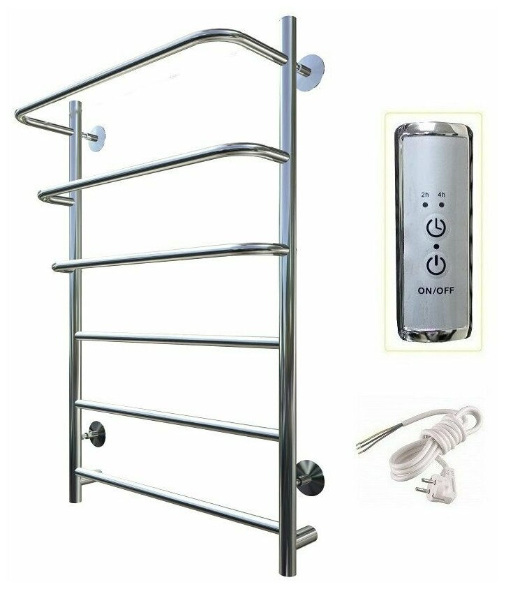 Электрический полотенцесушитель Тругор ПЭК19 сп 80x50 универсальный с таймером