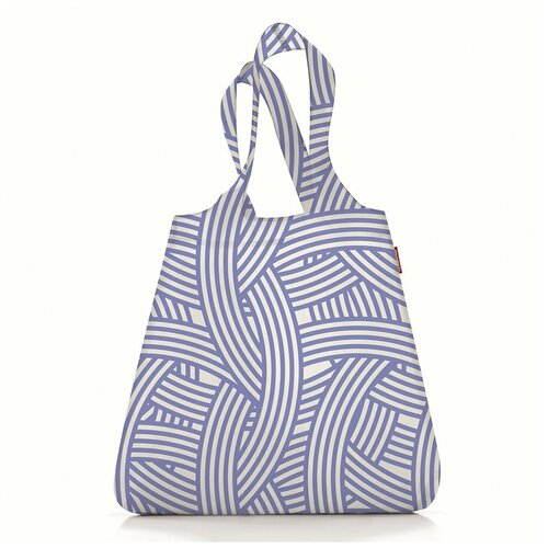 фото Сумка складная mini maxi shopper zebra blue, reisenthel, белый/голубой, арт: at0033b at0033b