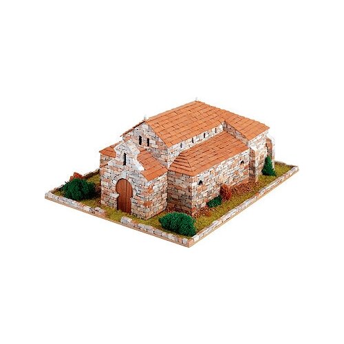 фото Сборная модель из керамики domus kits (испания), церковь сан хуан vii в, масштаб 1:65, dms40086