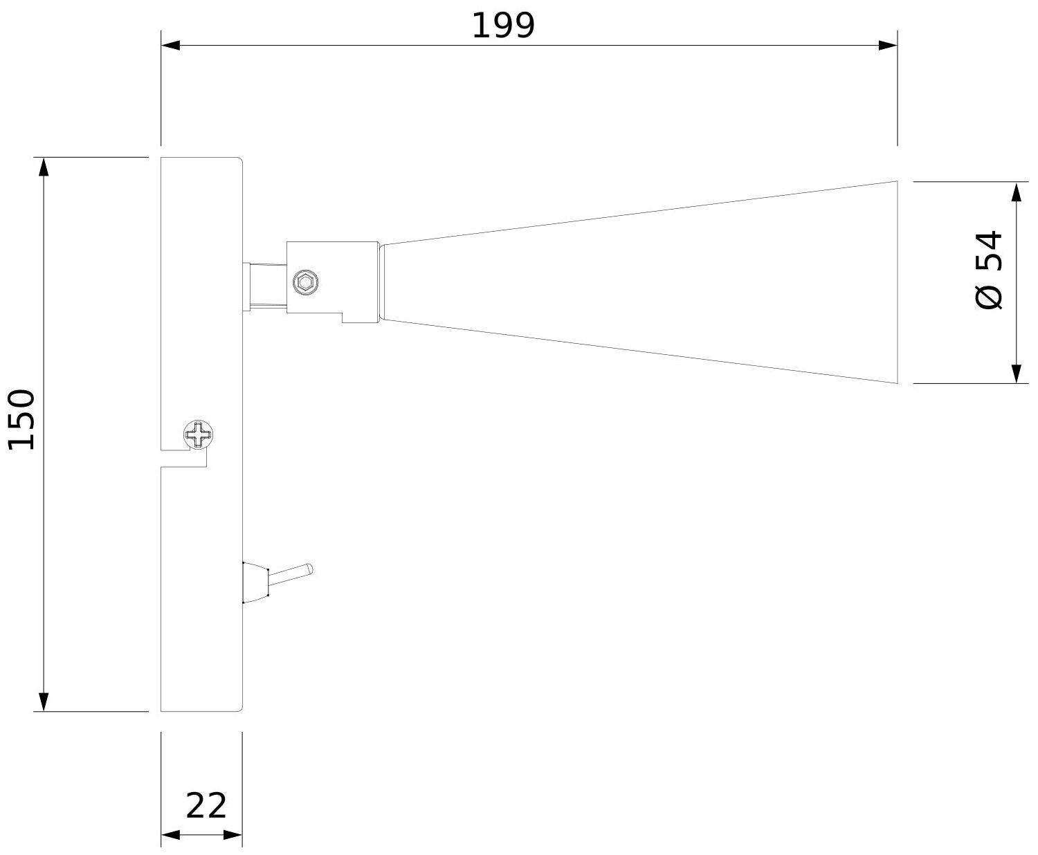 Настенный светильник Elektrostandard Horn GU10 SW чёрный MRL 1010 - фото №11