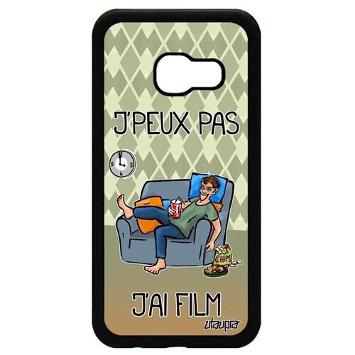 фото Защитный чехол на смартфон // galaxy a3 2017 // "не могу - у меня фильм!" комикс карикатура, utaupia, зеленый