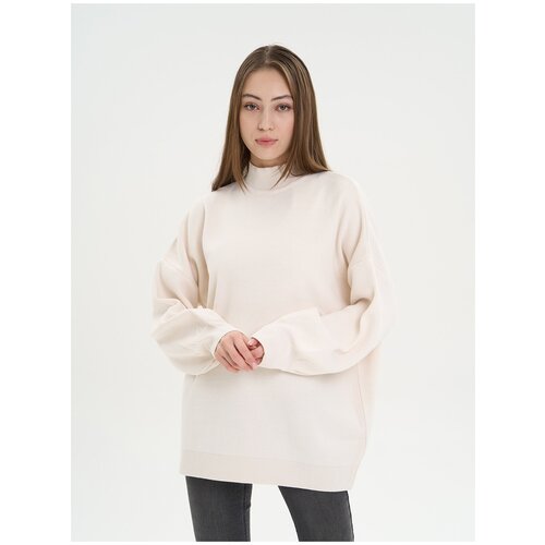 свитер melle длинный рукав свободный силуэт размер one size розовый Свитер MELLE, размер one size, белый