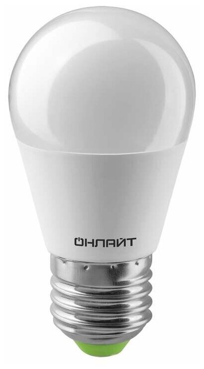 Лампа светодиодная 61 970 OLL-G45-10-230-6.5K-E27 10Вт онлайт 61970 (40шт. в упак.)