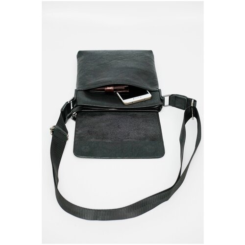 фото 362-58 5310-2 сумка кросс-боди мужская экокожа de-gosa черный