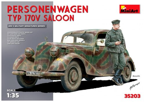 MiniArt Сборная модель Немецкий автомобиль МБ Тип 170V SALOON, 1/35