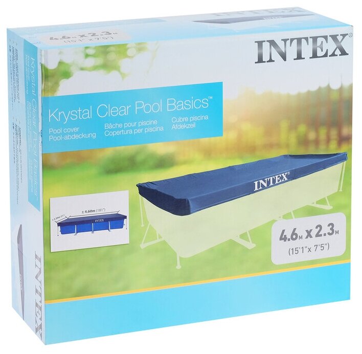 Тент Intex RECTANGULAR на бассейн 460х226см