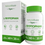 NATURALSUPP Vegan L- Tryptophan 500мг Триптофан (60 капсул) - изображение