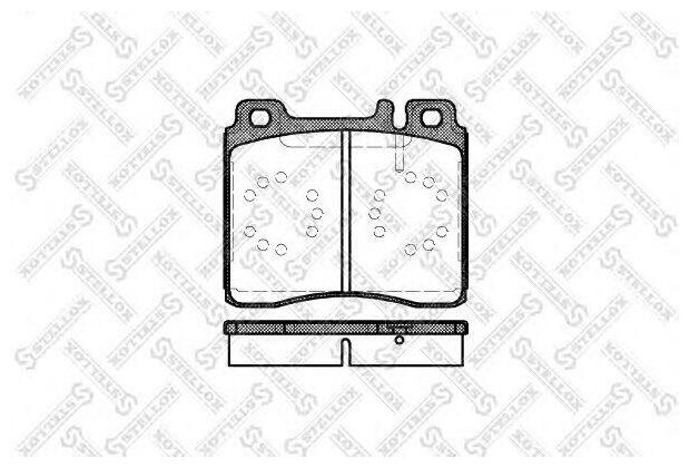 431 000Bsxколодки Дисковые П С Антискрип Пл Mb W140 286030Td35td 91 Stellox арт. 431 000bsx