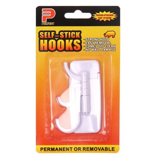 Крючок самоклеящийся круглый с системой бесследного удаления 8537 см 1 шт 344₽