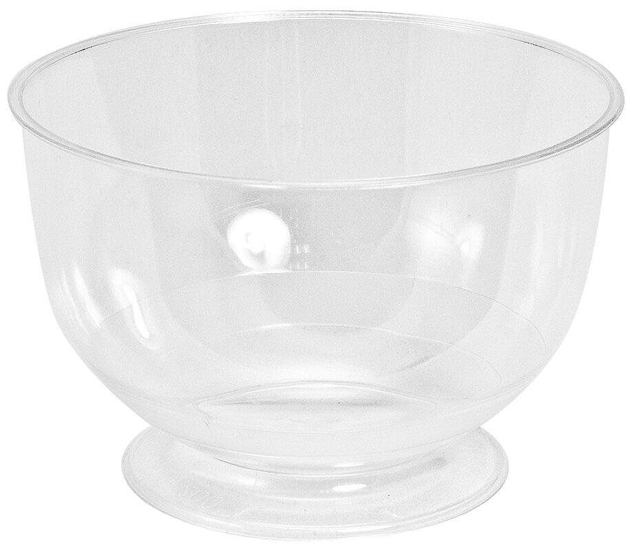 фото Креманка d95 мм 200 мл на ножке прозрачная PS POKROV PLAST 32 шт/уп