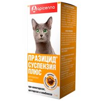 Apicenna Празицид-суспензия Плюс для кошек,7 мл