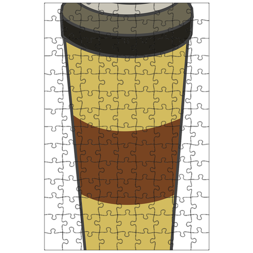фото Магнитный пазл 27x18см."кофейная чашка, кружка, старбакс" на холодильник lotsprints
