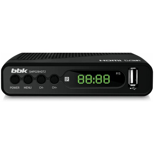 ТВ-тюнер BBK SMP028HDT2 черный