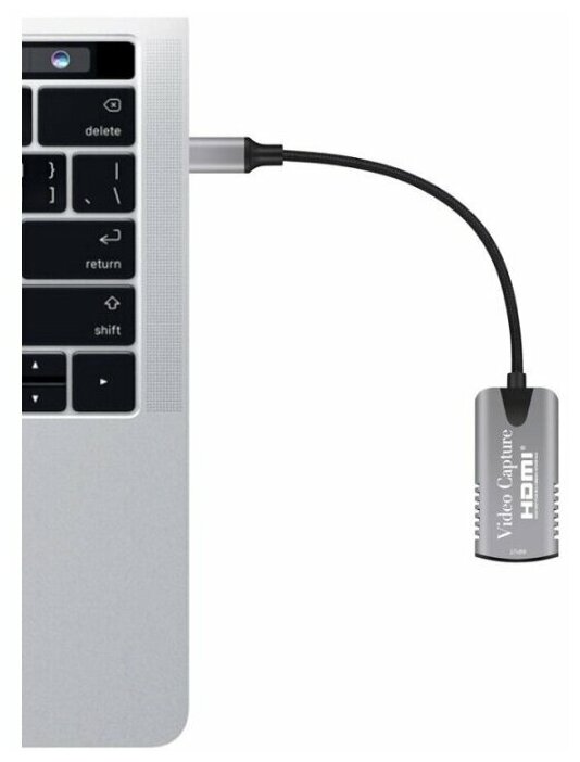 Адаптер видеозахвата HDMI - USB-С 1080P с кабелем 14 см, KS-is