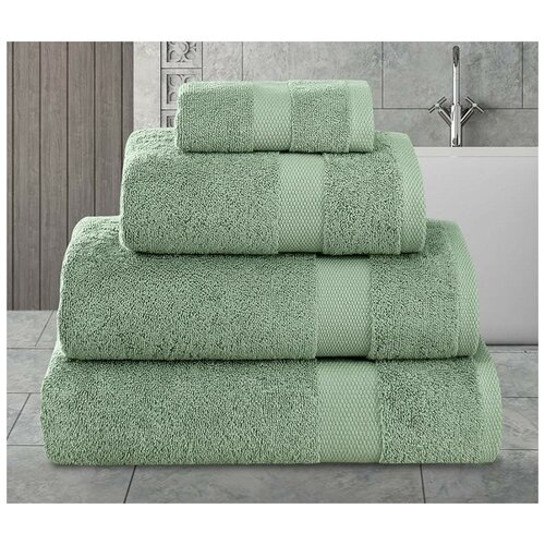 фото Махровое полотенце (1 шт) arel karna (зеленый), полотенце 70x140