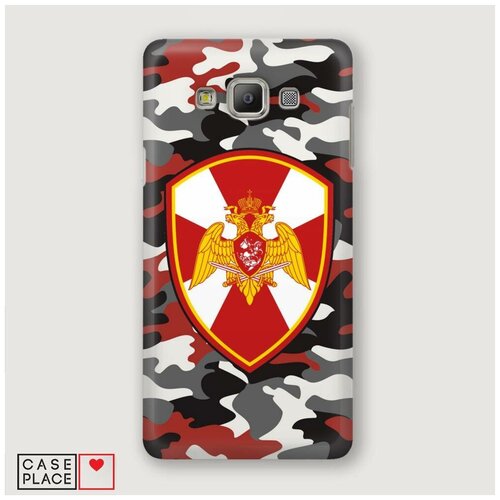 фото Чехол пластиковый samsung galaxy grand prime росгвардия красный камуфляж case place