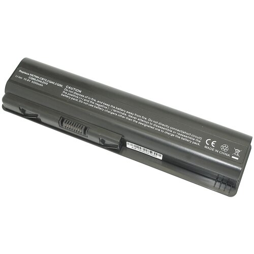 Аккумуляторная батарея для ноутбука HP Pavilion DV4, Compaq CQ40, CQ45 (HSTNN-CB72) 52Wh OEM черная аккумулятор батарея для ноутбука hp pavilion dv4 compaq cq40 cq45 hstnn cb72 52wh replacement черная