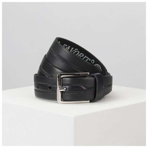 фото Ремень rusexpress, натуральная кожа, длина 90 см., черный нет бренда