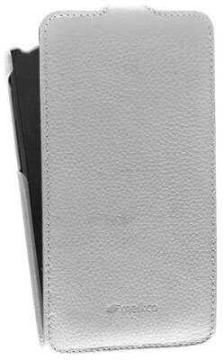 Кожаный чехол для LG G Pro Lite Dual D686 Melkco Premium Leather Case - Jacka Type (White LC)