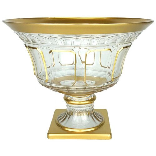 Ваза для фруктов на ножке Safir (золотая) Размер: 29 см YH