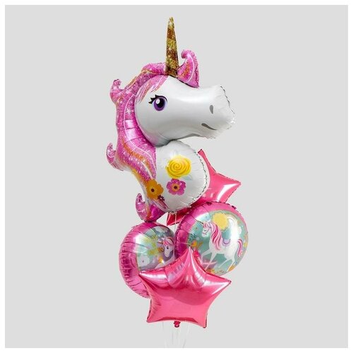 фото Букет из шаров "вечеринка принцессы", фольга, набор из 5 шт 3740943 страна карнавалия