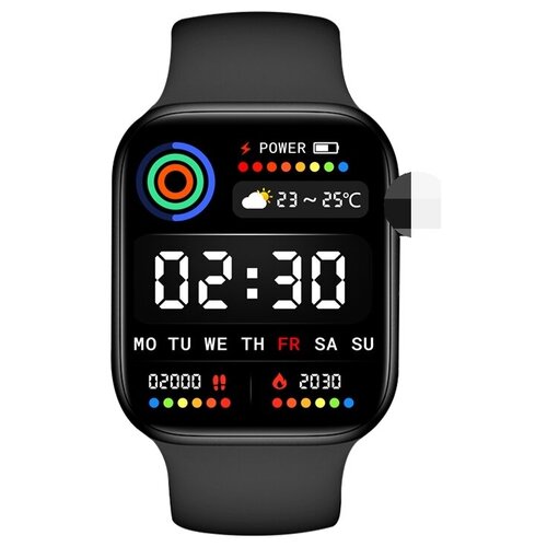 Умные смарт часы ALLBEST M36 45мм Full touch LED экран Беспроводная зарядка Прием-ответ звонков Мониторинг сна Тонометр Пульсоксиметр ЭКГ Черный 194900₽