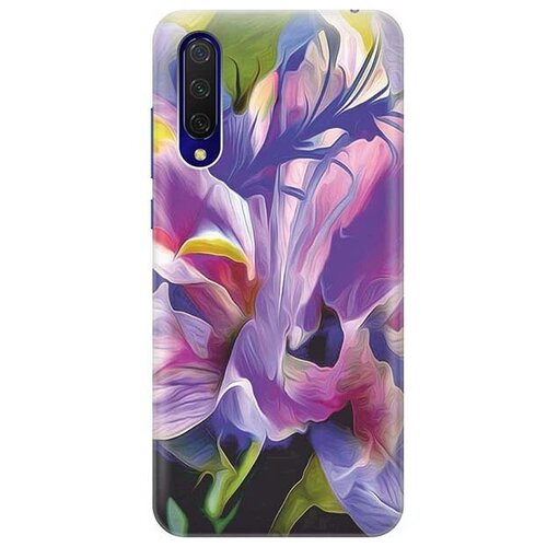 фото Ультратонкий силиконовый чехол-накладка для xiaomi mi 9 lite / cc9 с принтом "цветочная абстракция" gosso