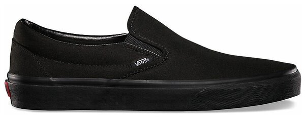 slip on vans black