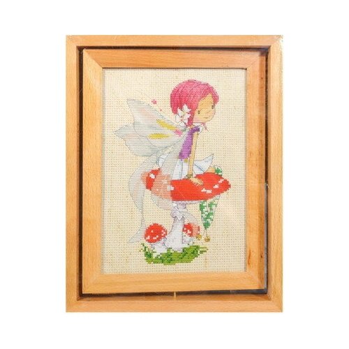 фото Набор для вышивания белоснежка 302-ef феечка на мухоморе