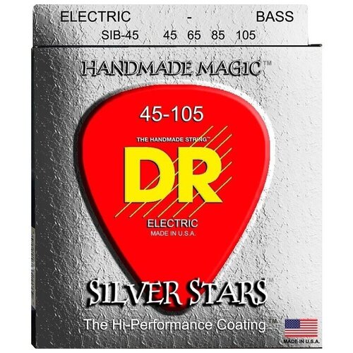 струны для бас гитары dr string sib 45 silver stars Струны для бас-гитары DR String SIB-45 - SILVER STARS
