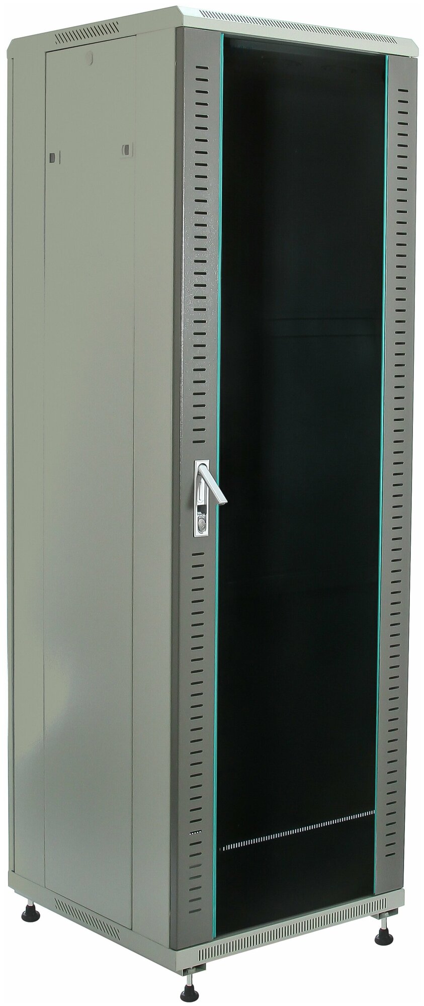 Шкаф телекоммуникационный напольный 19 дюймов 42U 600x600мм серый W&T B426060GWTWOF