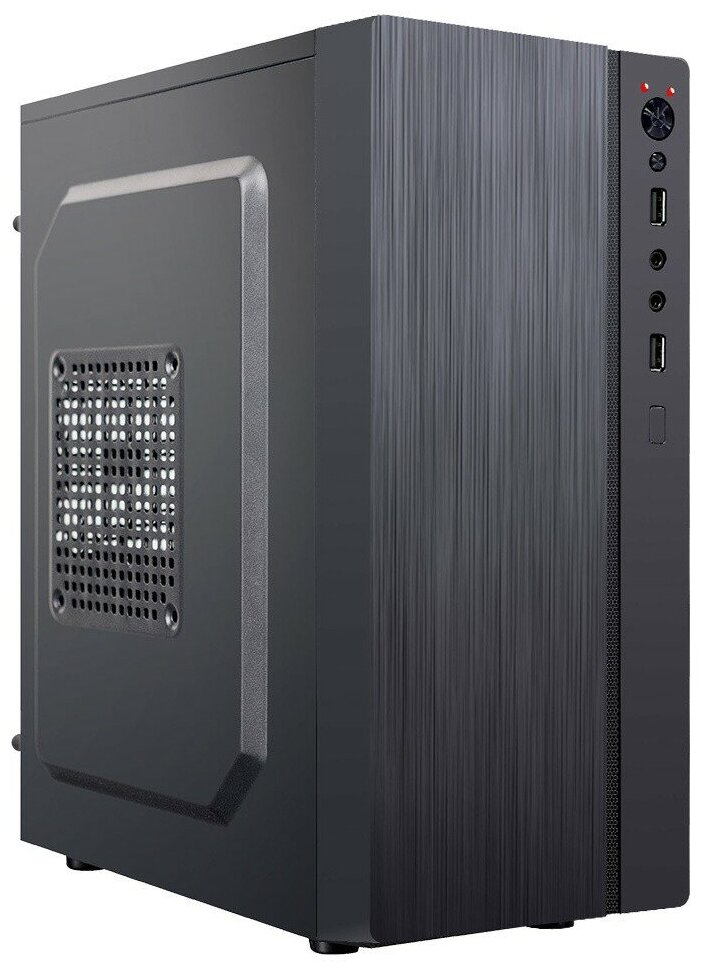 Корпус MiniTower nJoy M0000CG mATX, 2xUSB2.0, черный, без БП, без вентиляторов (CSMN-M0000CG-CQ01A)