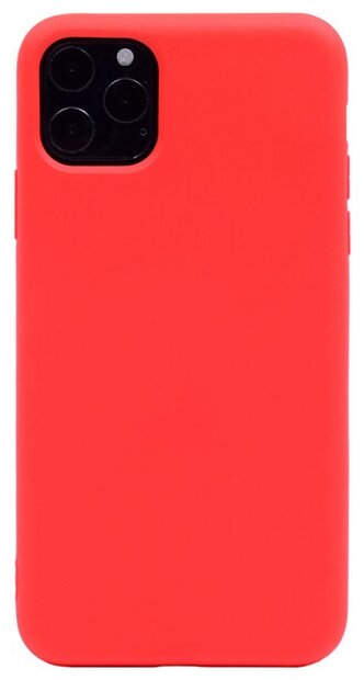 Силиконовый чехол на Apple iPhone 11 Pro Max / Эпл Айфон 11 Про Макс Soft Touch красный