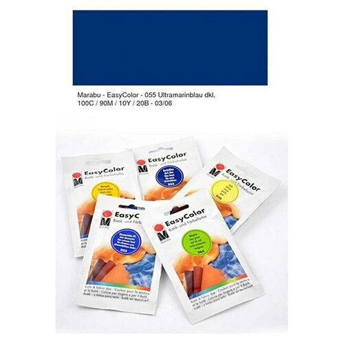 Краситель для ткани Marabu-Easy Color 25 грамм цвет 055 темный ультрамарин арт 173522055 319₽