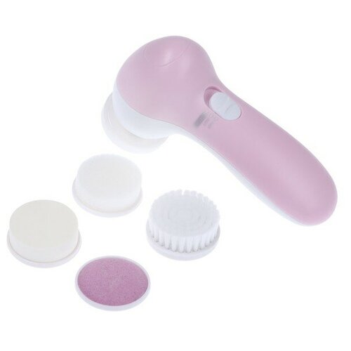 SAKURA Массажёр для лица Sakura SA-5308P 2 режима 5 насадок 2хАА бело-розовый 87300₽