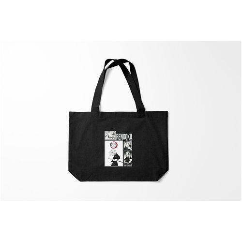 фото Сумка-шоппер / 46х35 см / аниме / клинок рассекающий демонов rengoku burnettie