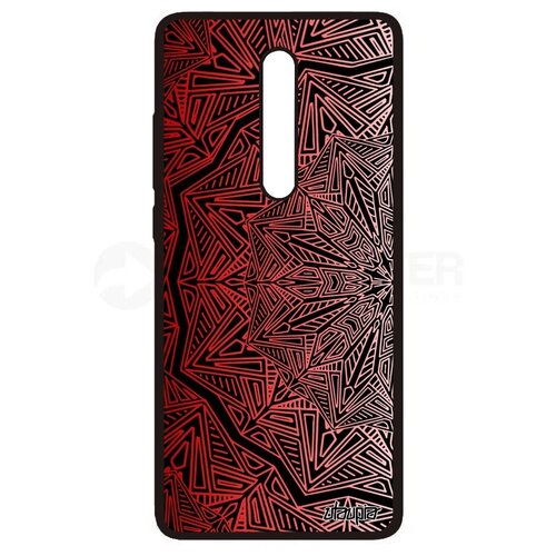 фото Защитный чехол на мобильный // xiaomi mi 9t pro // "мандала" антистресс мегалит, utaupia, красный