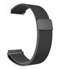 Универсальный металлический ремешок миланская петля 22 мм для часов Samsung Xiaomi Huawei Garmin черный - изображение