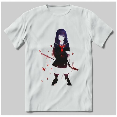 фото Футболка с принтом адская девочка brut-shop