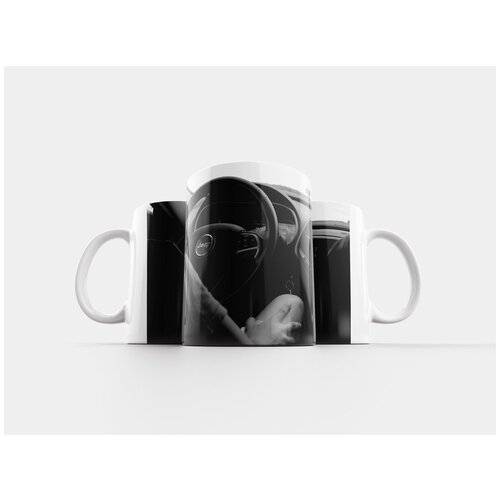 фото Кружка "джип, черное и белое, рулевое колесо" 320 мл lotsprints