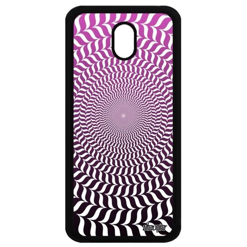 фото Защитный чехол на смартфон // samsung galaxy j3 2017 // "иллюзия круга" мираж спираль, utaupia, розовый