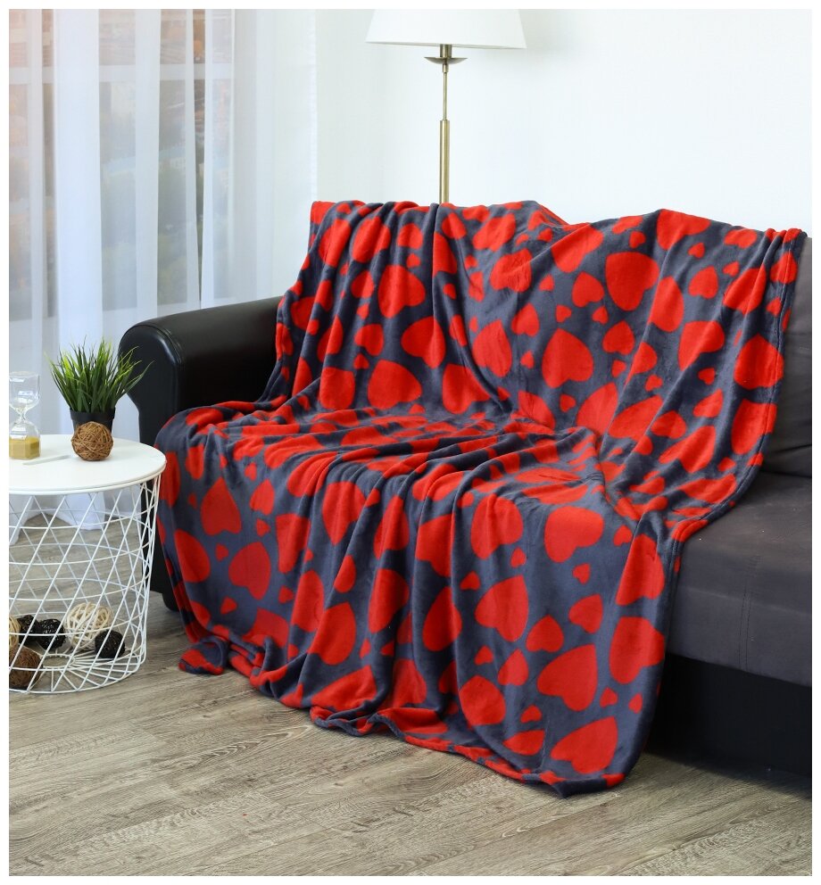 фото Плед texREPUBLIC Absolute TF FN F113 Сердечки (без упаковки)