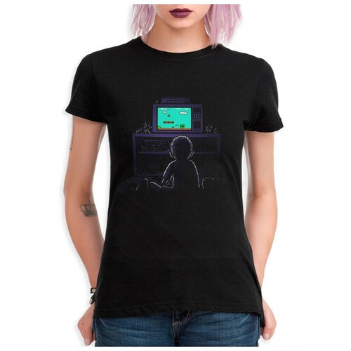 фото Футболка design heroes игра супер марио / super mario / геймер женская черный s