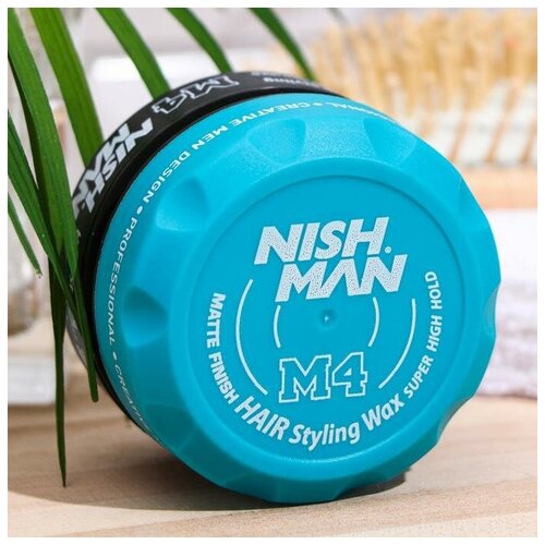 Матовый стайлинг M4 Nishman Matte Finish, 100 мл воск для укладки волос nishman воск для волос м4 matte finish super high hold