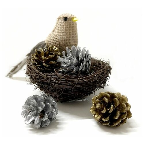 Набор для декора Птичка с гнездом, SOVUSHKA, Вид В