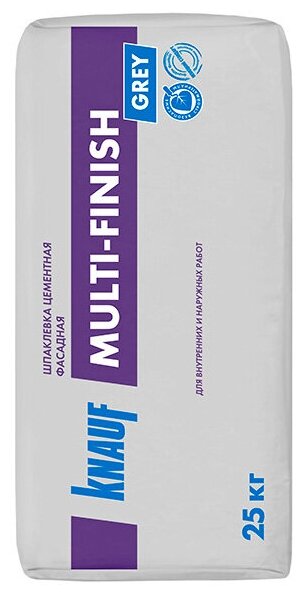 KNAUF Multi-Finish шпатлевка цементная фасадная финишная (25кг)