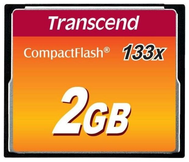 Карта памяти Compact Flash 2Gb Transcend 133x Type I TS2GCF133
